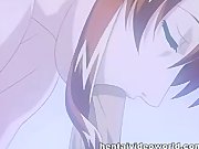 Anime wet pussy fully filled with lovers rod